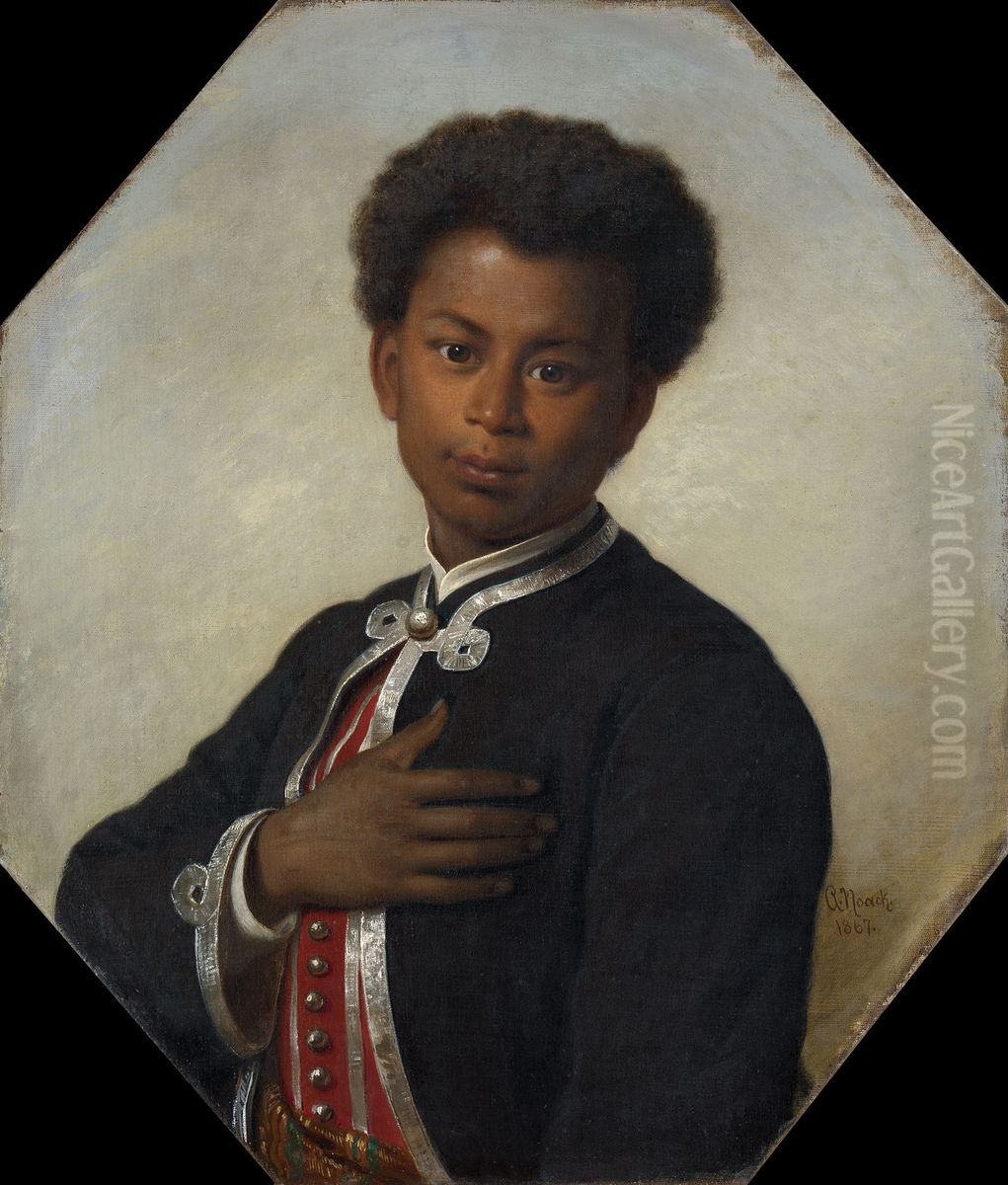 Willem Jerve Koetjie (1850-1867) Oil Painting by Christian Karl August Noack