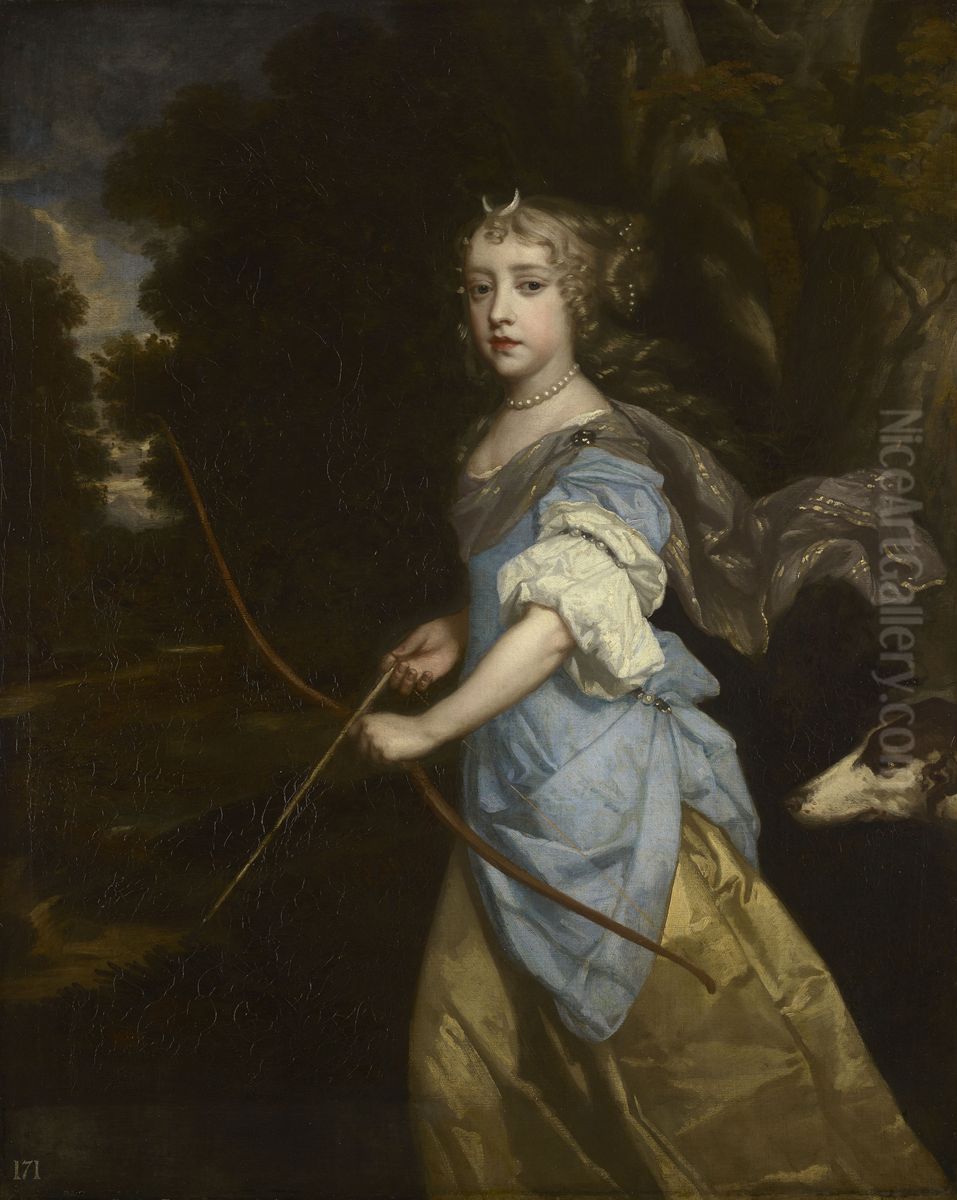 Mary II (1662-94), when Princess Oil Painting by Peter Lely