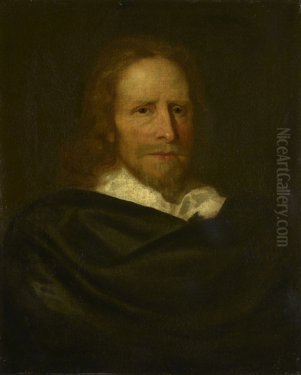 Portrait of a Man called Abraham Van Der Doort (d.1640) Oil Painting by William Dobson