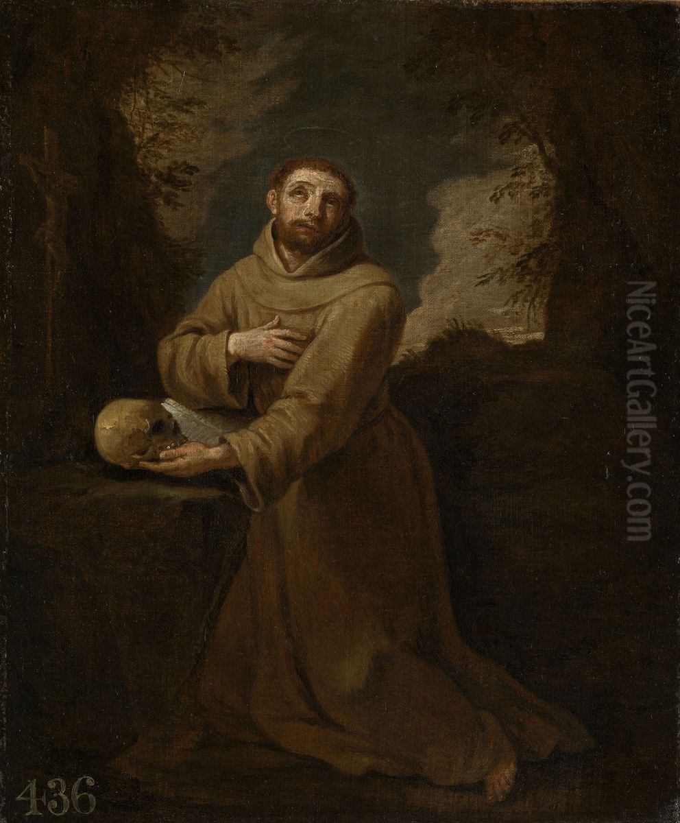 St Francis Oil Painting by David Teniers the Younger