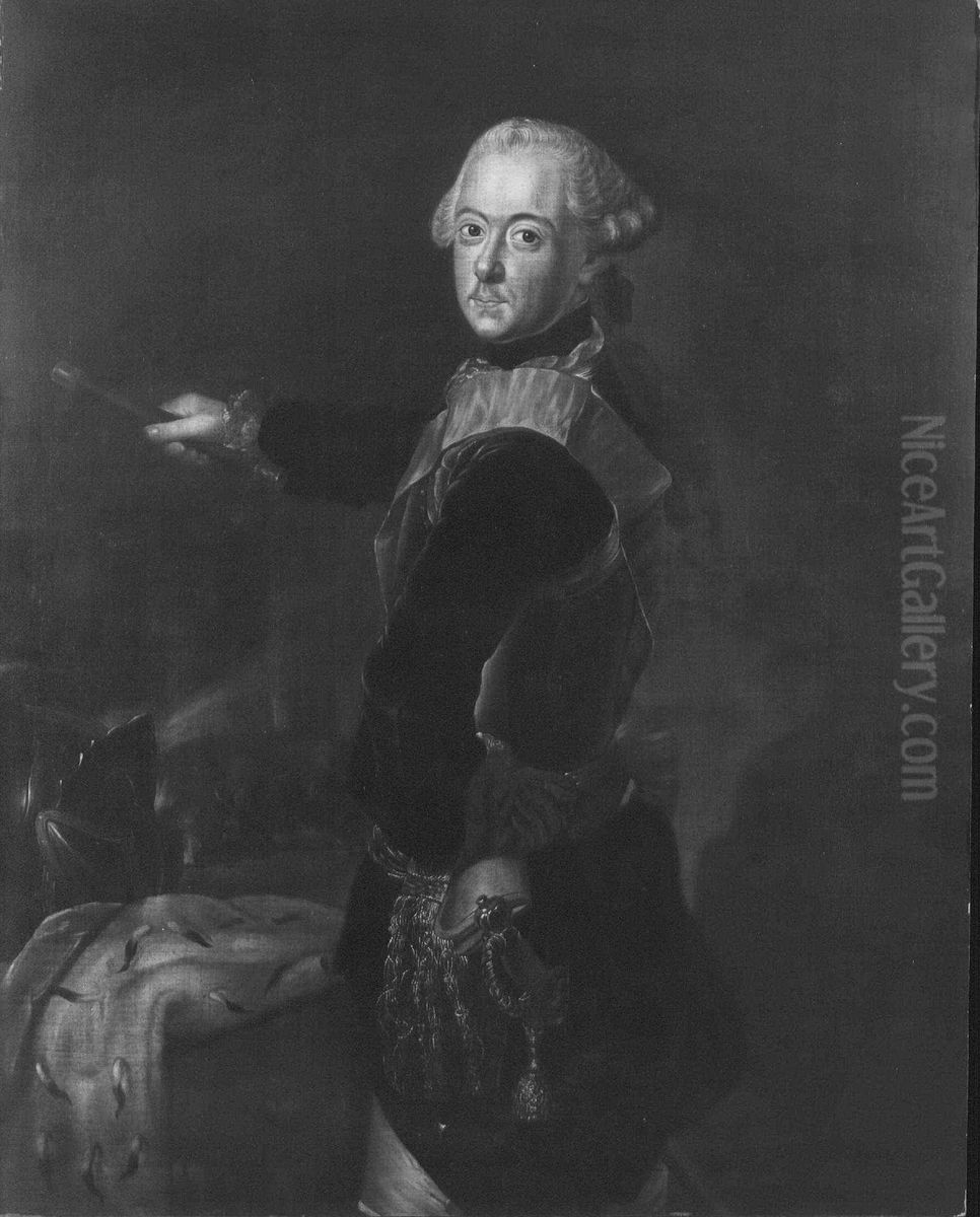 Prince Heinrich of Prussia (1726-1802) Oil Painting by Antoine Pesne