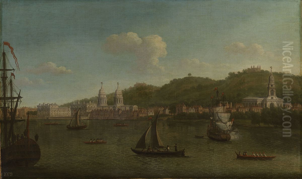 The Thames at Greenwich Oil Painting by Samuel Scott The Thames at Greenwich Oil Painting by Samuel Scott