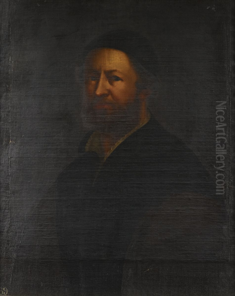 Hans Holbein the Younger (1497/8-1543), Portrait of the Artist Oil Painting by Hans Holbein the Younger