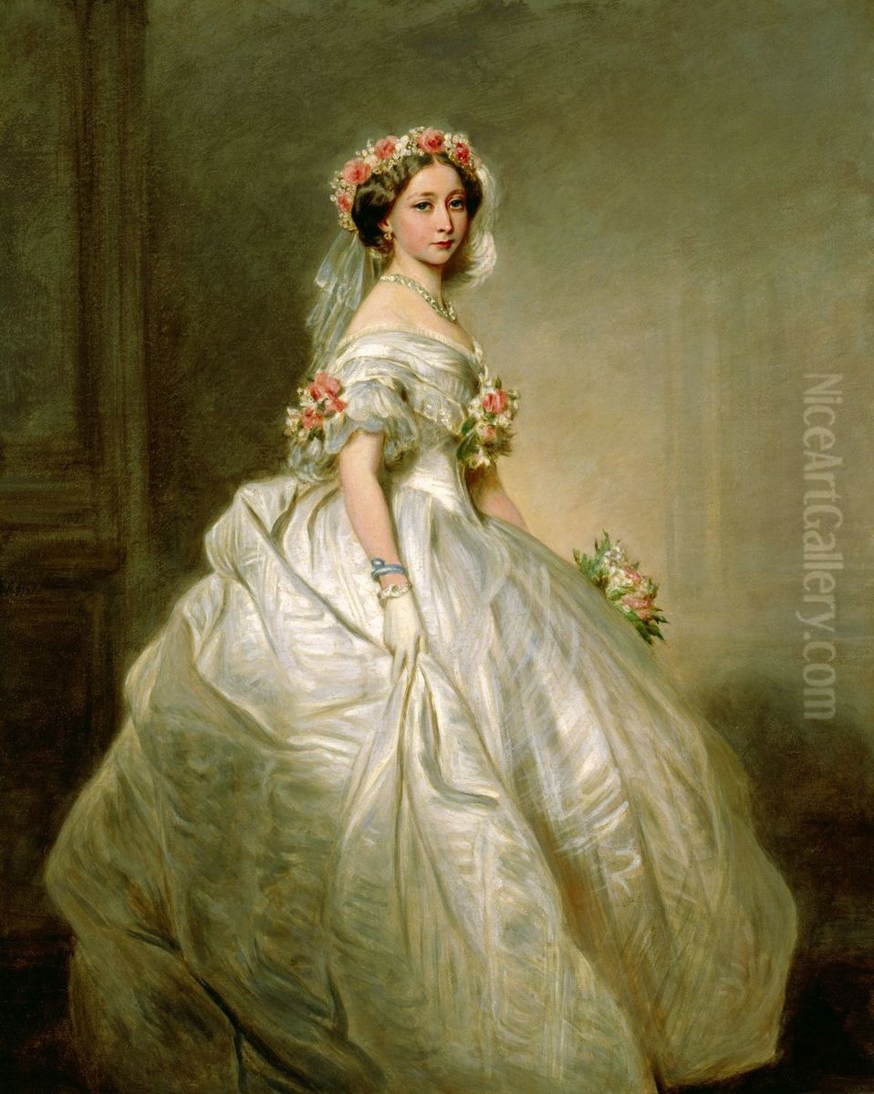 Princess Alice (1843-1878) Oil Painting by Franz Xavier Winterhalter
