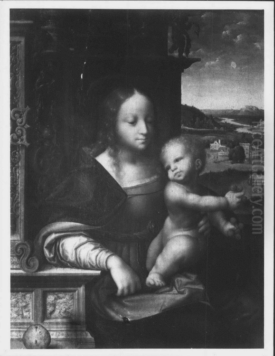 Maria met kind Oil Painting by Joos Van Cleve