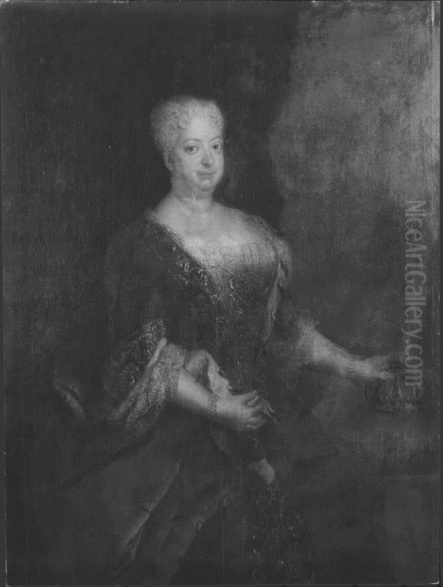 Sophia Dorothea (1687-1757), Queen of Prussia Oil Painting by Antoine Pesne