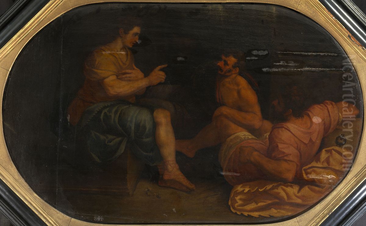 Joseph Interprets the Dreams of Pharaoh's Butler and Baker Oil Painting by Giuseppe Porta