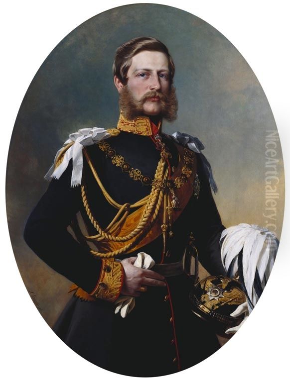 Frederick William, Crown Prince of Prussia (1831-88) Oil Painting by Albert Grafle