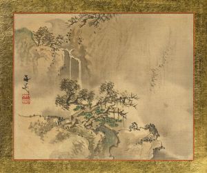 A Man taking a Rest under a Big Pine Tree