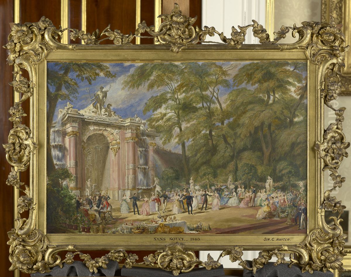 A Fete at Sanssouci Oil Painting by George Hayter