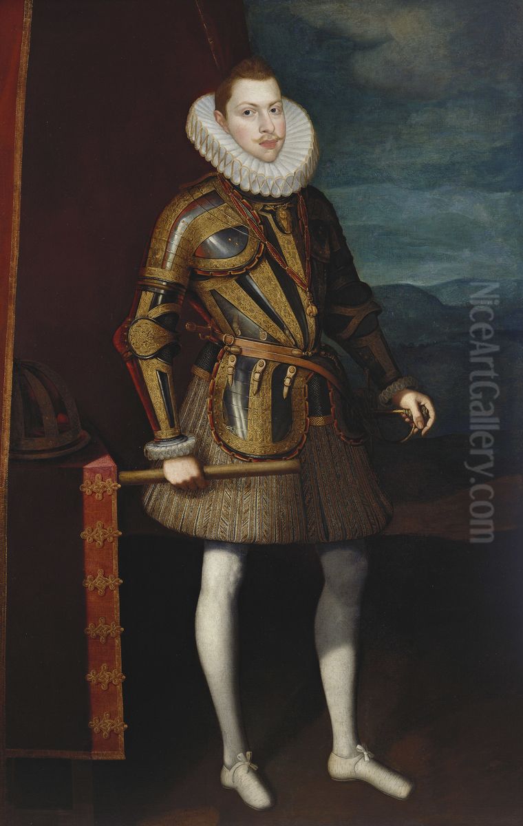 Philip III, King of Spain (1578-1621) Oil Painting by Juan Pantoja de la Cruz
