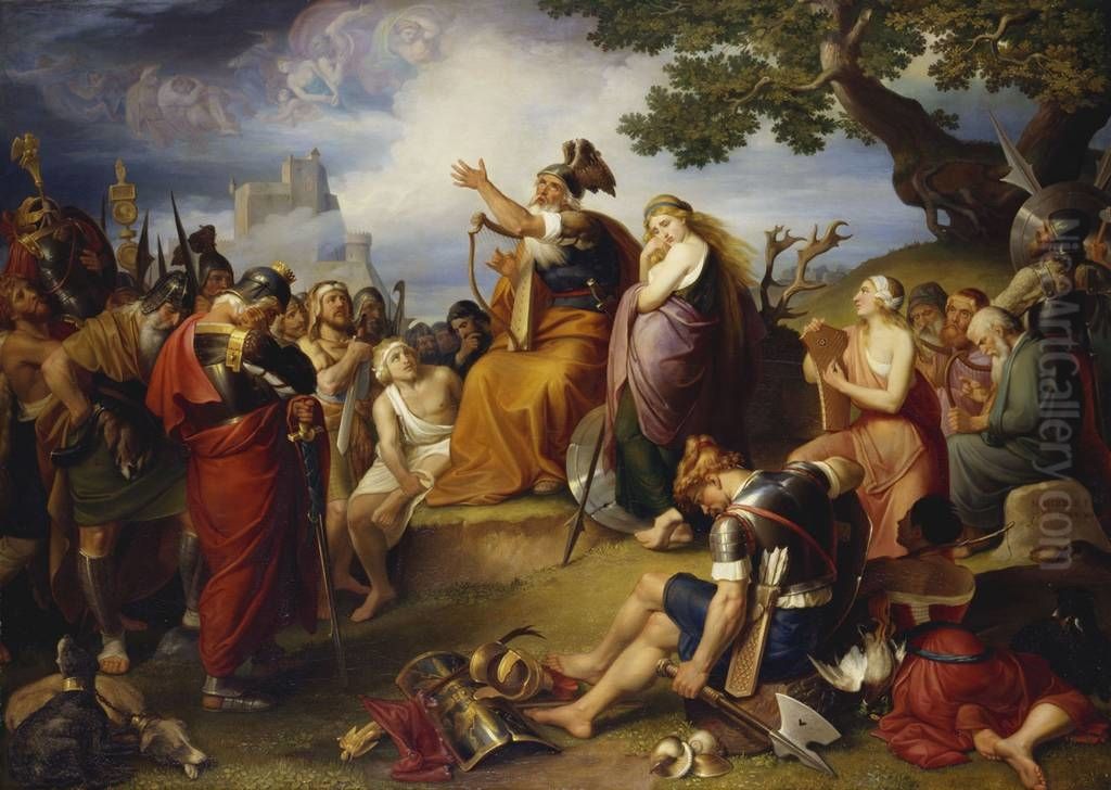 Ossian Oil Painting by Johann Michael Wittmer