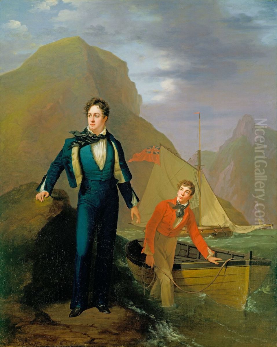 George Gordon, 6th Lord Byron (1788-1824) Oil Painting by George Sanders