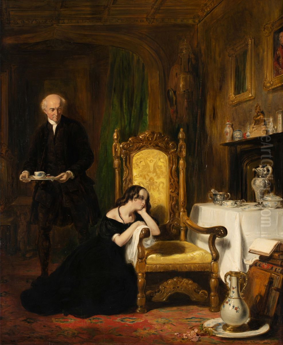 The Orphan Oil Painting by William Allan
