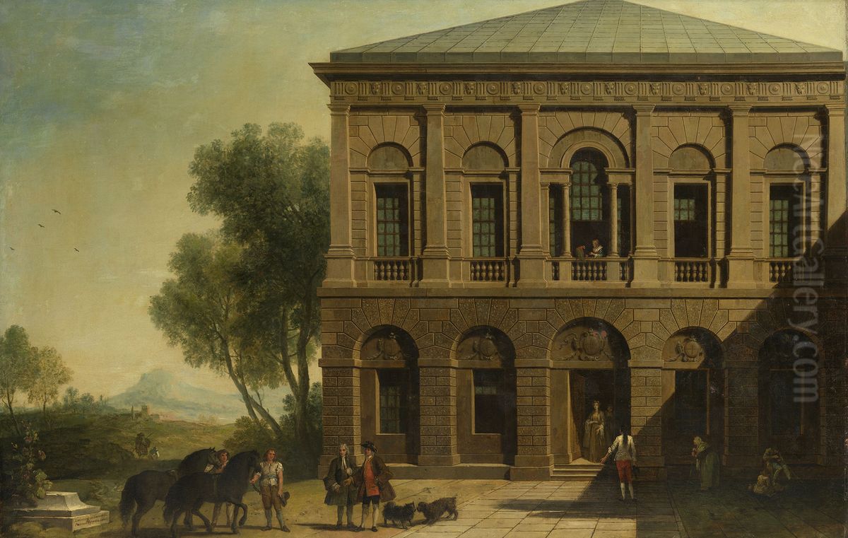 View of the House of General Wade Oil Painting by Francesco Zuccarelli