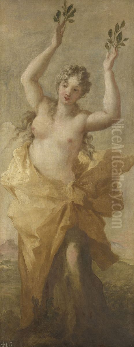 Daphne Oil Painting by Giovanni Antonio Pellegrini