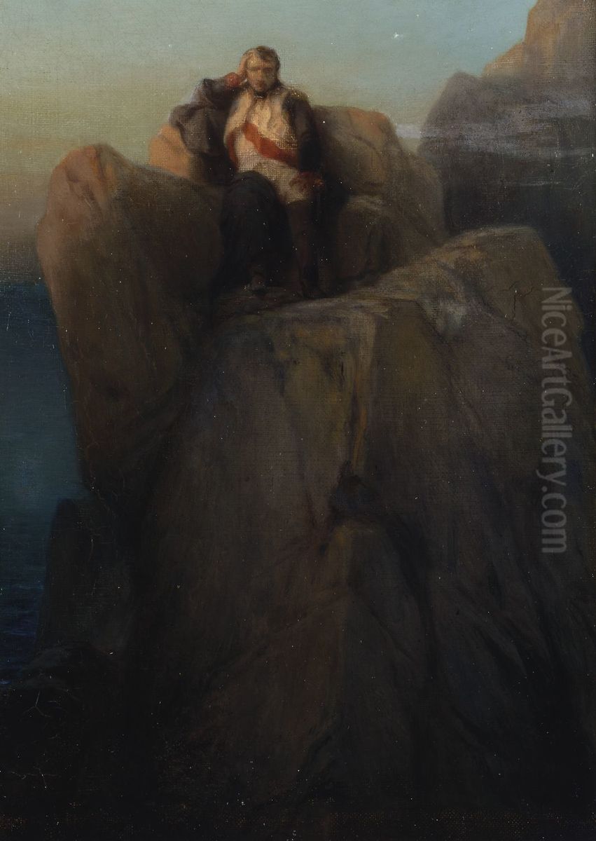 Napoleon at St Helena Oil Painting by Paul Delaroche