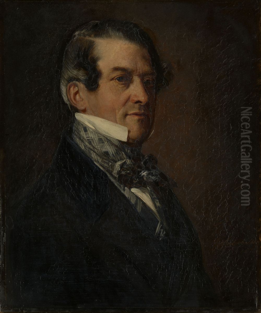 Christian Frederick, Baron Stockmar (1787-1863) Oil Painting by Franz Xavier Winterhalter