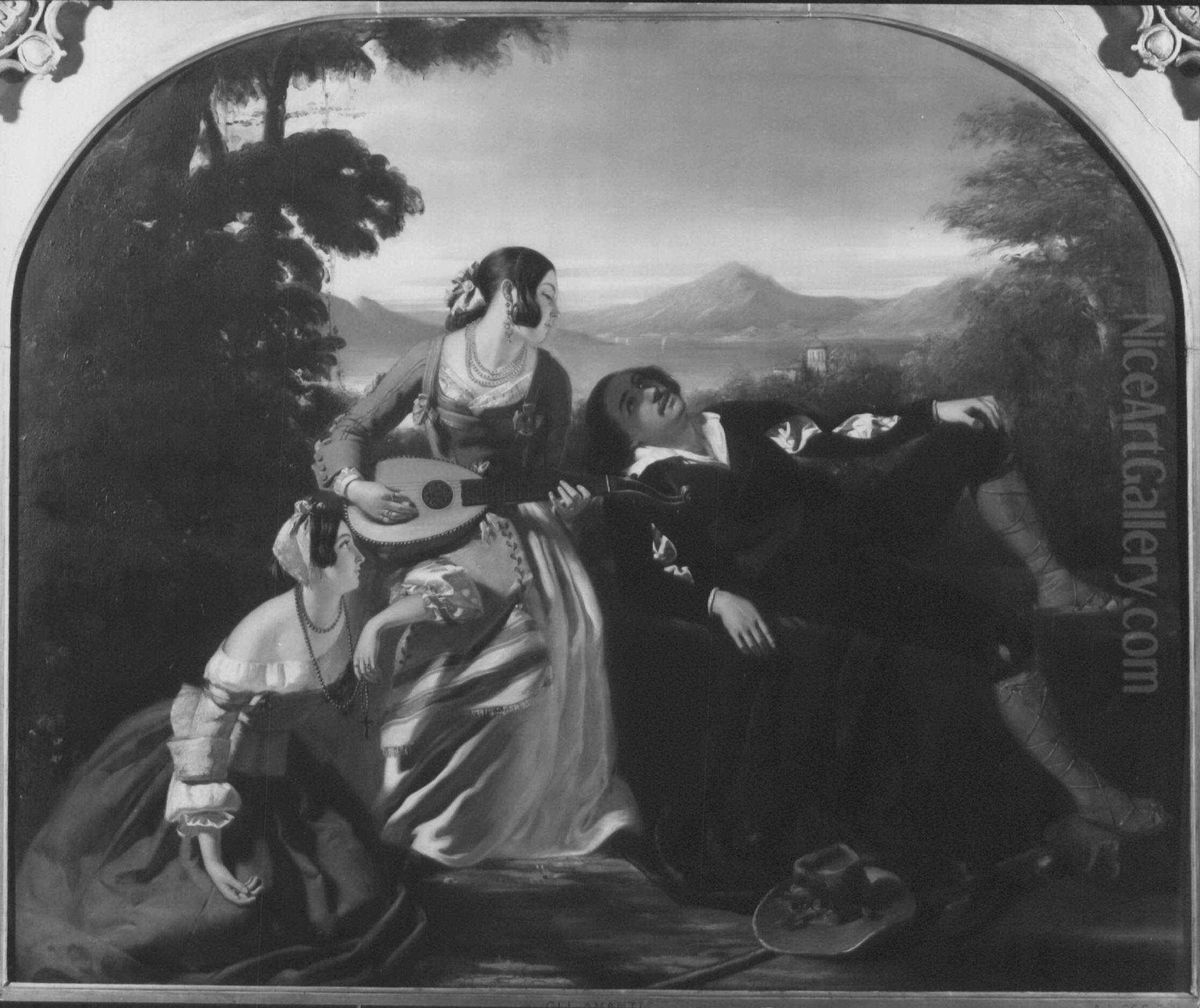 L'Amante Oil Painting by Augustus Egg