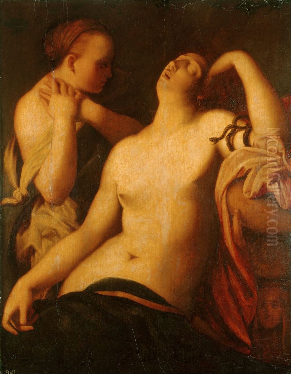 The Death of Cleopatra Oil Painting by Aert Mijtens