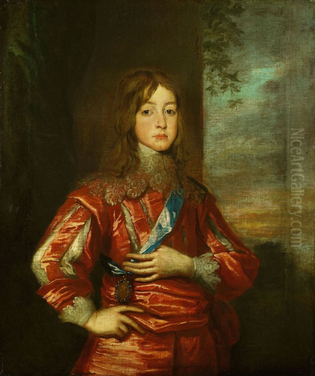 James II (1633-1701), when Duke of York Oil Painting by William Dobson