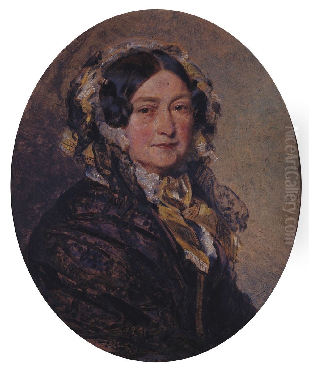 Victoria, Duchess of Kent (1786-1861) Oil Painting by Marshall Claxton