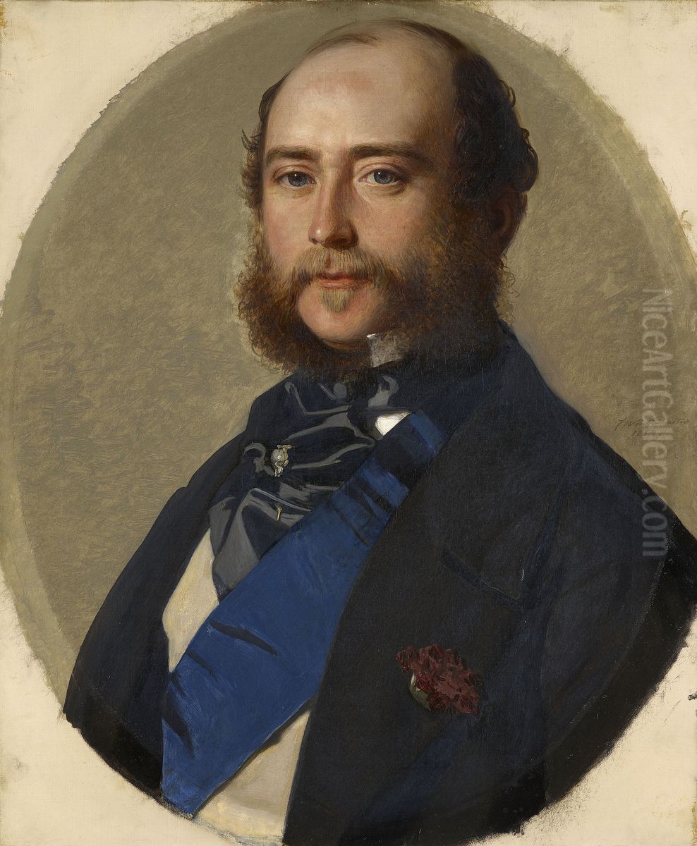 George, Duke of Cambridge (1819-1904) Oil Painting by Franz Xavier Winterhalter