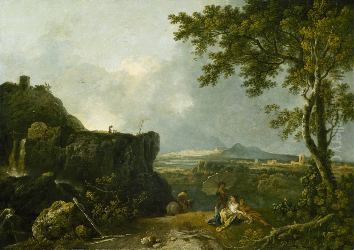 The White Monk Oil Painting by Richard Wilson