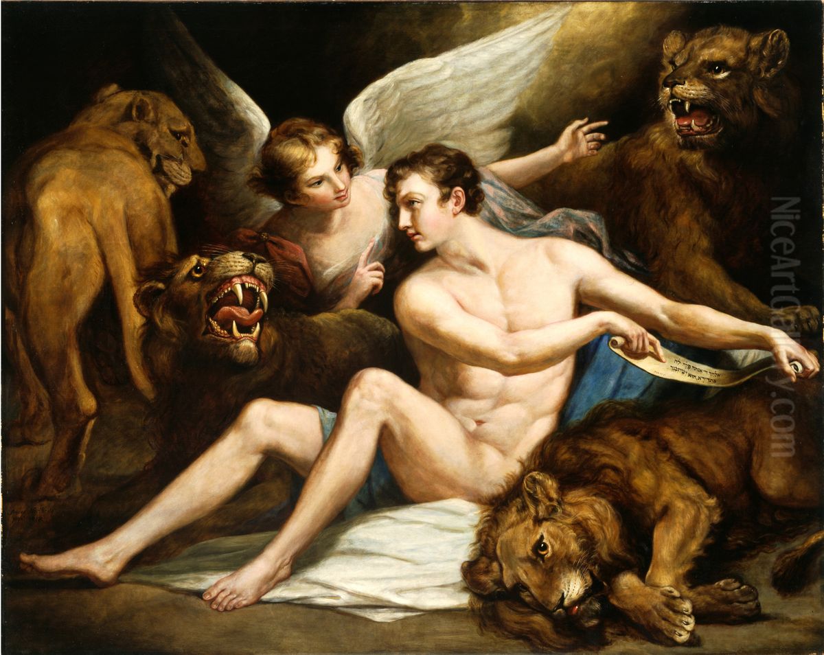 Daniel in the Lions' Den Oil Painting by James Northcote