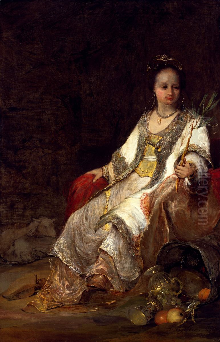 Allegory on Peace Oil Painting by Arent de Gelder