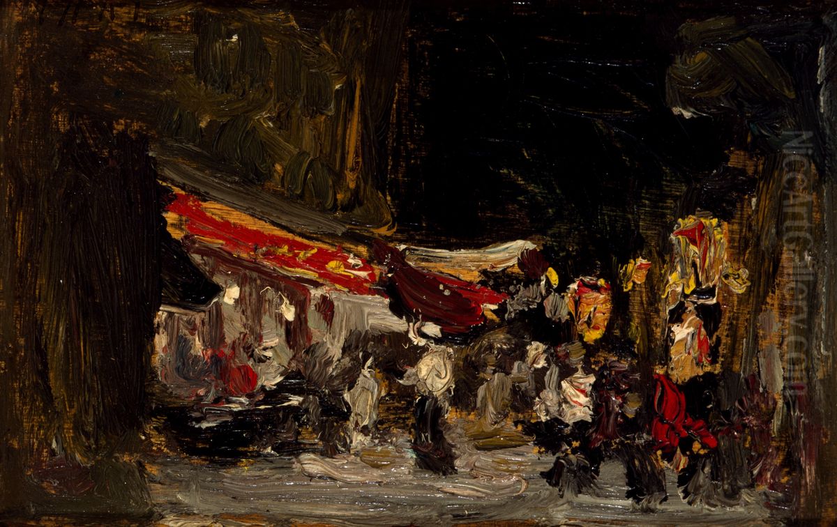 Night on Boardwalk Oil Painting by Robert Henri