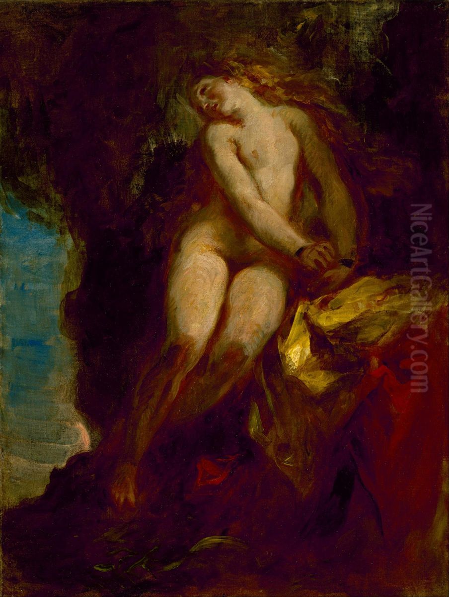 Andromeda Oil Painting by Eugene Delacroix