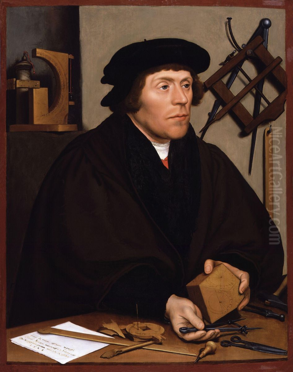 Nicholas Kratzer Oil Painting by Hans Holbein the Younger