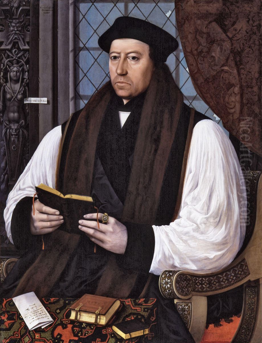 Portrait ofThomas Cranmer Oil Painting by Gerlach Flicke