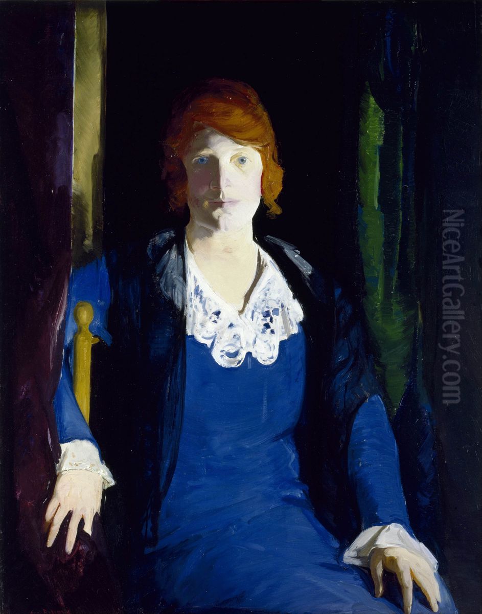 Portrait of Florence Pierce Oil Painting by George Wesley Bellows