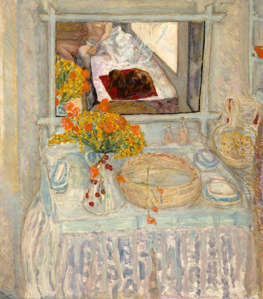 Dressing Table and Mirror Oil Painting by Pierre Bonnard