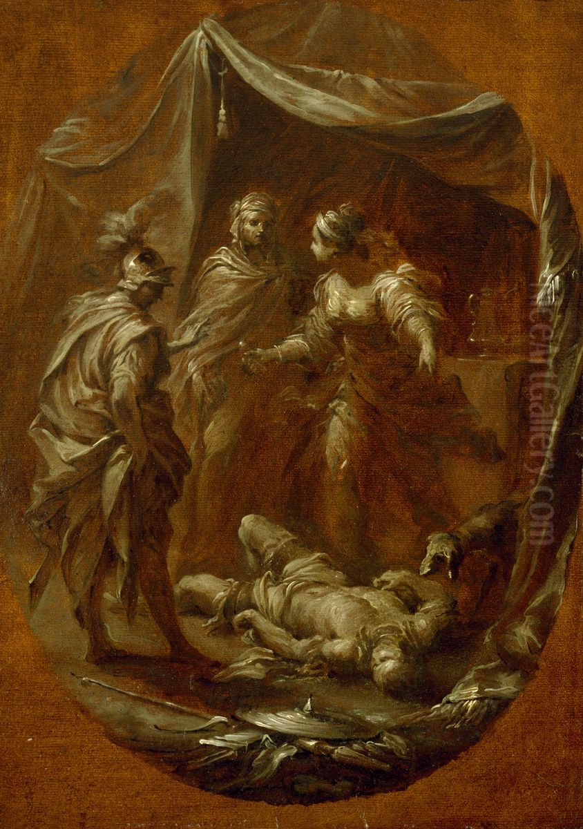Jael and Sisera Oil Painting by Francesco Monti