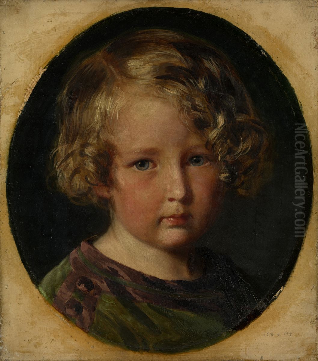 Prince Augustus of Saxe-Coburg-Gotha (1845-1907) Oil Painting by Franz Xavier Winterhalter