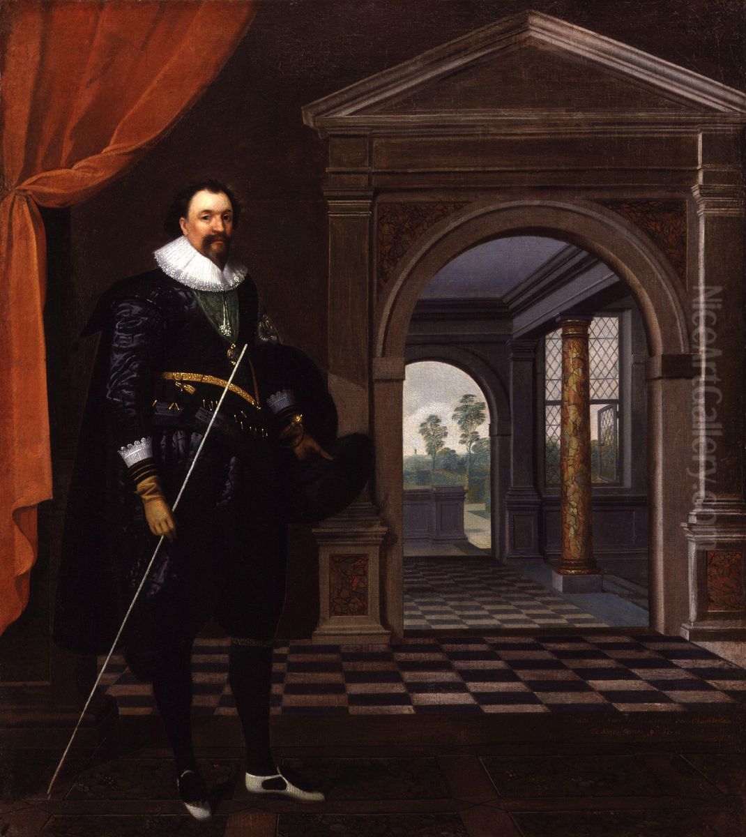 William Herbert, 3rd Earl of Pembroke Oil Painting by Daniel Mijtens