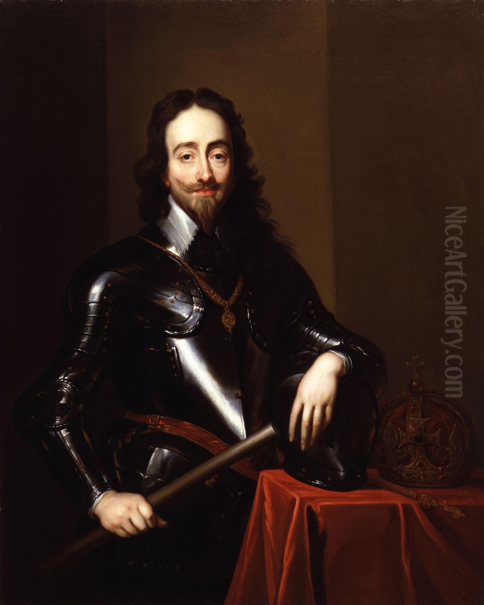 Portrait of Charles I Stuart, King of England (1600-1649) Oil Painting by Sir Anthony Van Dyck