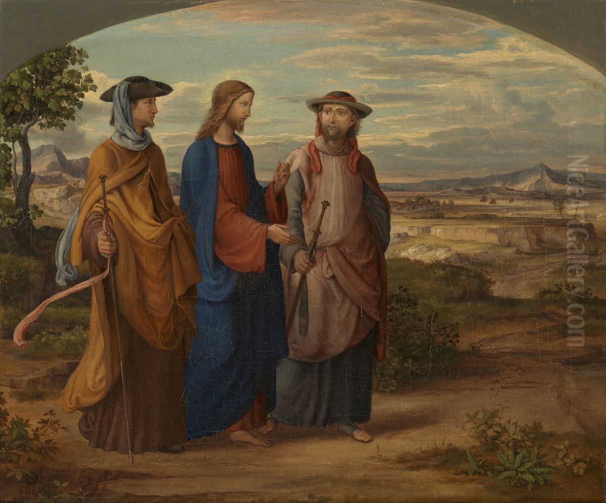 The Journey to Emmaus Oil Painting by Ferdinand Olivier