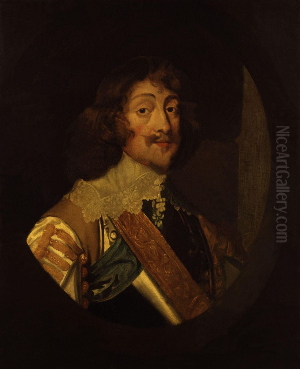 Portrait of Henry Rich, 1st Earl of Holland, General of the Horse (1590-1649) Oil Painting by Sir Anthony Van Dyck