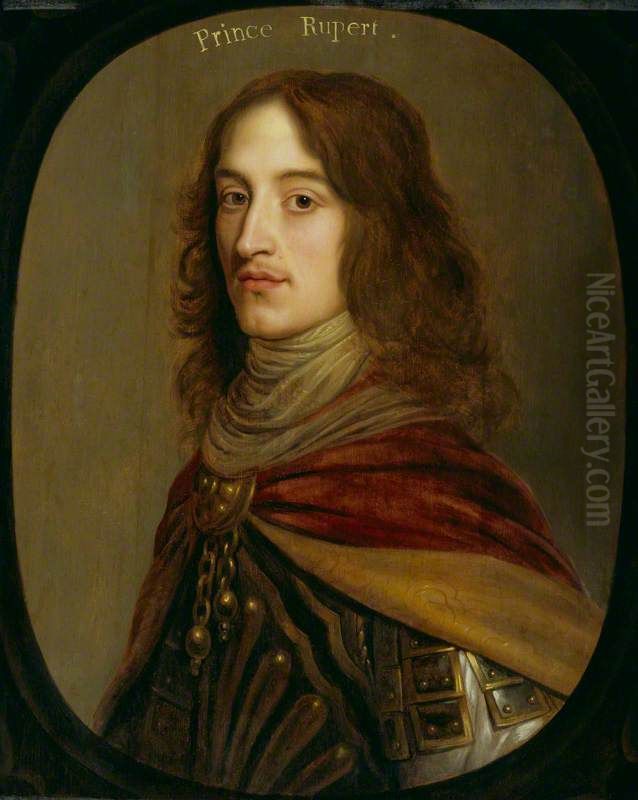 Prince Rupert, Count Palatine Oil Painting by Gerard van Honthorst