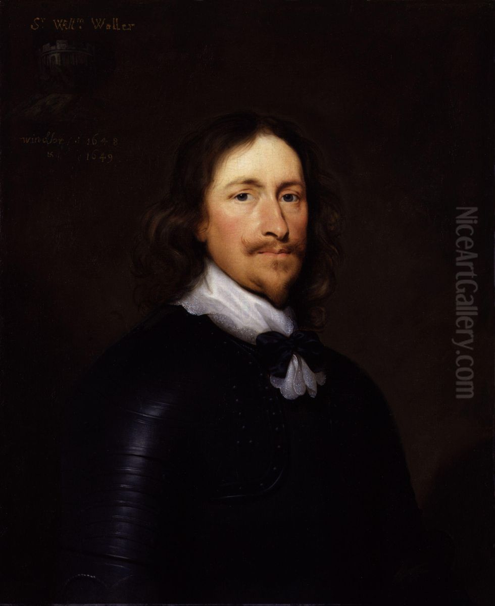 Sir William Waller Oil Painting by Cornelis Janssens van Ceulen