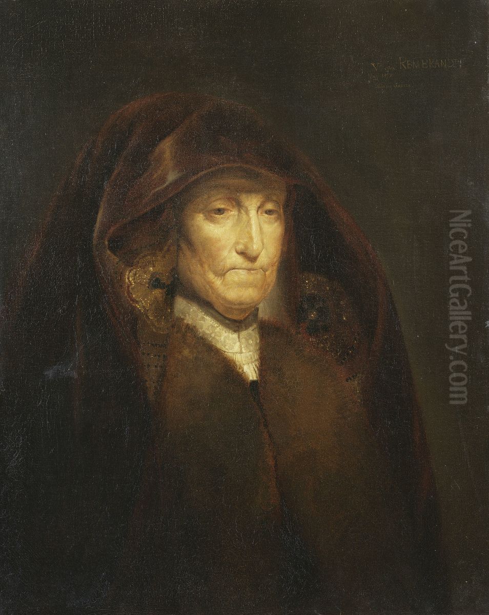 An Old Woman, called the 'Artist's Mother' Oil Painting by Victoria, Princess Royal