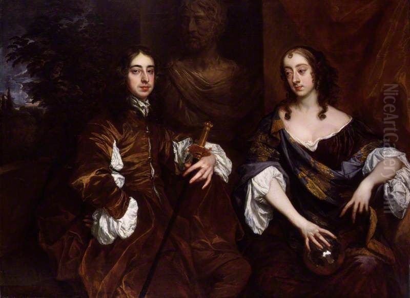 Arthur Capel, 1st Earl of Essex; Elizabeth, Countess of Essex Oil Painting by Peter Lely