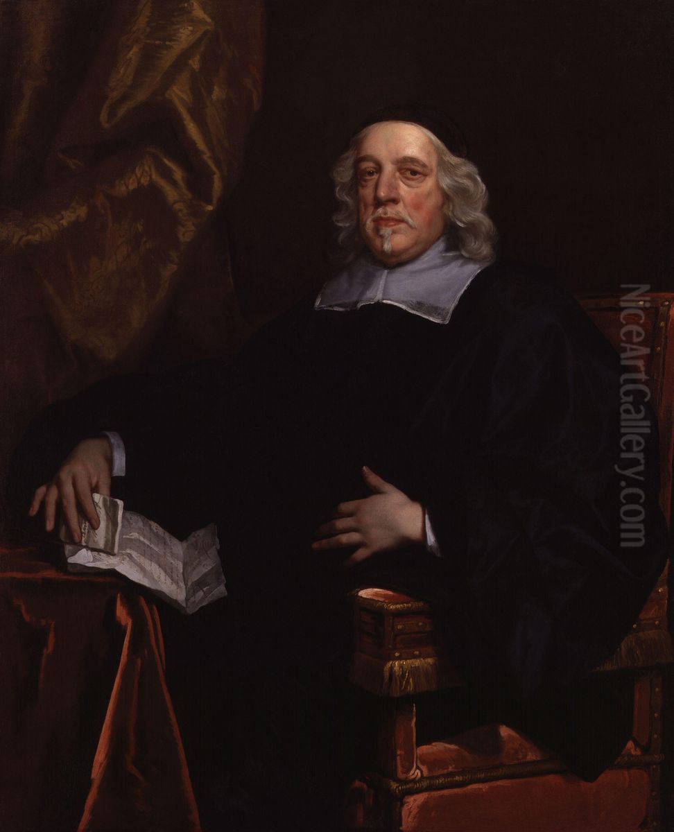 Sir Edward Nicholas Oil Painting by Peter Lely