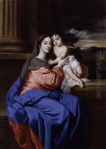 Barbara Palmer, nee Villiers, Duchess of Cleveland with her son, Charles Fitzroy, as Madonna and Child