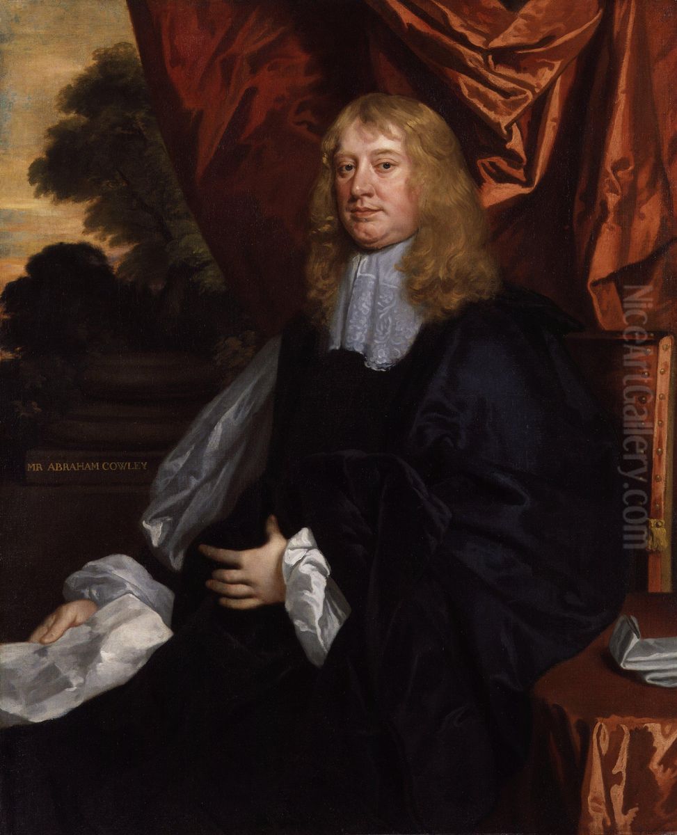 Portrait of Abraham Cowley Oil Painting by Peter Lely