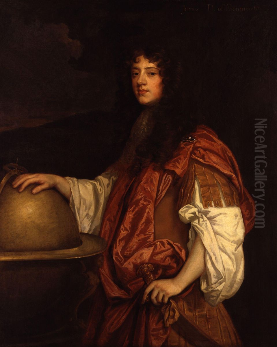 Unknown man, formerly known as James Scott, Duke of Monmouth and Buccleuch Oil Painting by Peter Lely